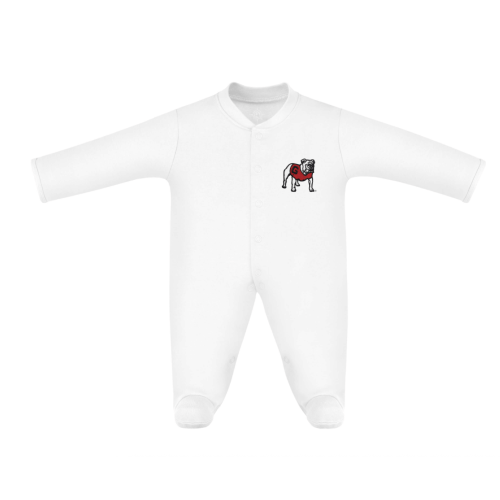 Georgia Bulldogs Footed Romper