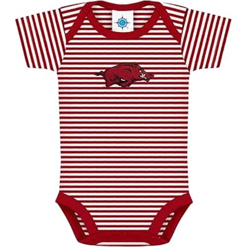 Creative Knitwear College Baby NCAA Infant Striped Bodysuit