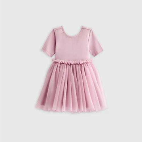 Quince - Organic Cotton Tulle Tutu Dress | Color Lilac Mauve | Size 12-18M