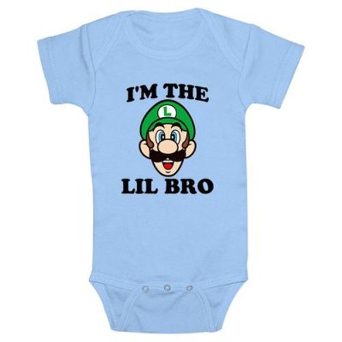 Infant's Nintendo Luigi Little Brother Bodysuit - Light Blue - 6 Months