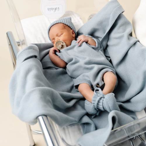 Knit Blanket - Steele