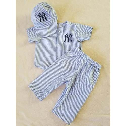 Baseball Jersey, Jersey and cap, shorts, knickers or long pants set inspired by vintage baseball. Great for New York fans.