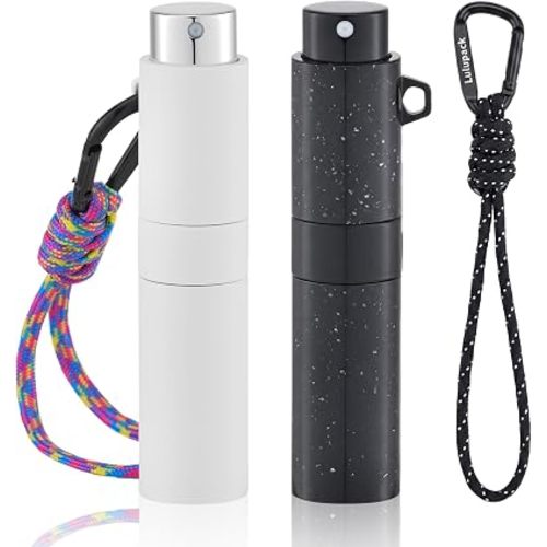 Perfume Travel Refillable, 8ml Keychain Cologne Spray Bottle, 2PCS