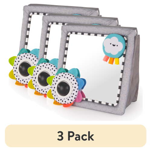 (3 pack) Sassy Tummy Time Square Floor Mirror