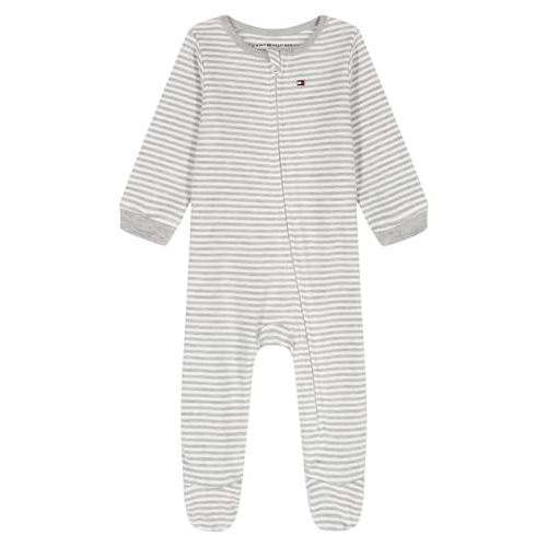 Tommy Hilfiger Baby Boys' Long Sleeve Footed Onesie