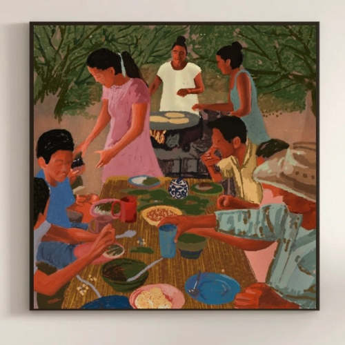La Carne Asada – Camila Kennedy Art - Cardstock