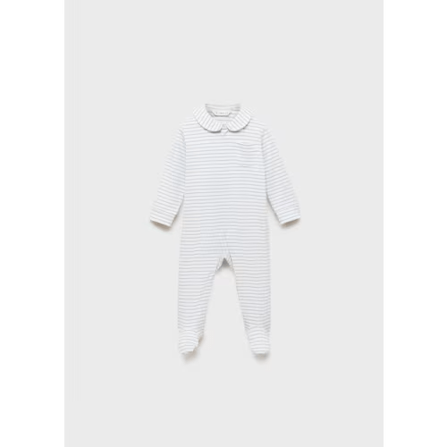 Striped bodysuit pyjamas - Kids | MANGO USA