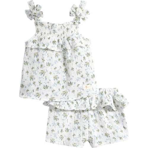 Tie Strap Babydoll Tank & Shorts Set