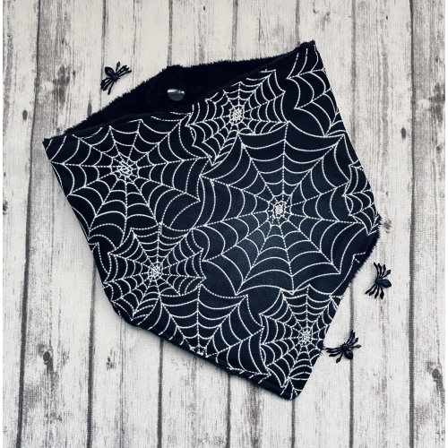 Creepy Crawlers Cobwebs Bandana Baby Bib Gothic Spooky