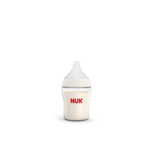 NUK Perfect Match Baby Bottle - Clear - 5 fl oz: BPA-Free, Silicone Nipple, Level 1 Slow Flow, 0.2 lbs