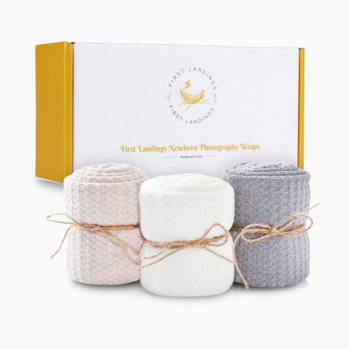 First Landings Baby Wraps - Neutral, 3