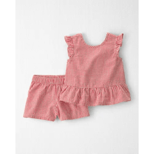 Toddler Girl 2-Piece Top & Short Set Made with Organic Cotton - Little Planet | Carter's
