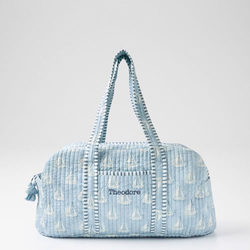 Block Print Quilted Overnighter