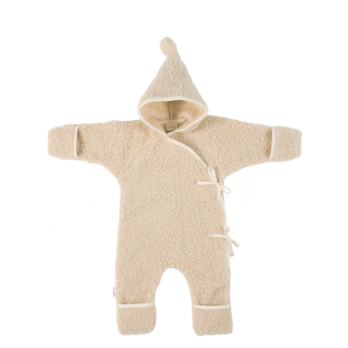 HARRODS X BINIBAMBA MERINO WOOL SNUGGLESUIT BABY ROMPER