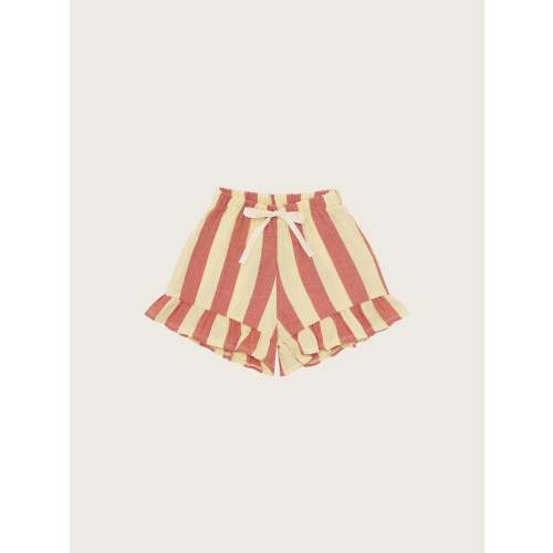 Tomato Stripes Frill Shorts | Organic Zoo