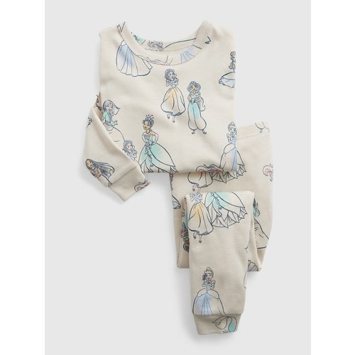 babyGap | Disney 100% Organic Cotton Princess PJ Set in birch beige, size: 12-18 M