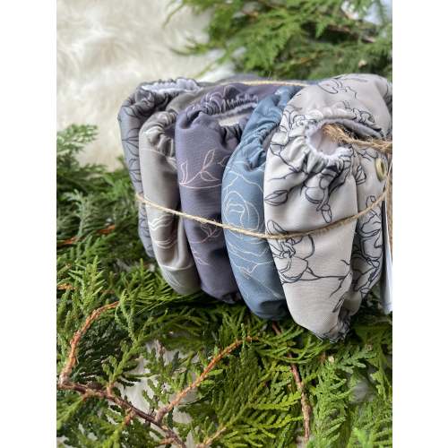 Noras Nursery | All in One Diapers - Set of 5 | Newborn | Little Agate