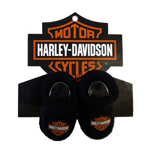 Infant Boy's Bootie Socks in Black | Harley-Davidson USA