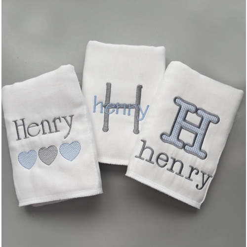 Personalized Burp Cloth Boy's Gift Set | Moonbeam Baby Gifts