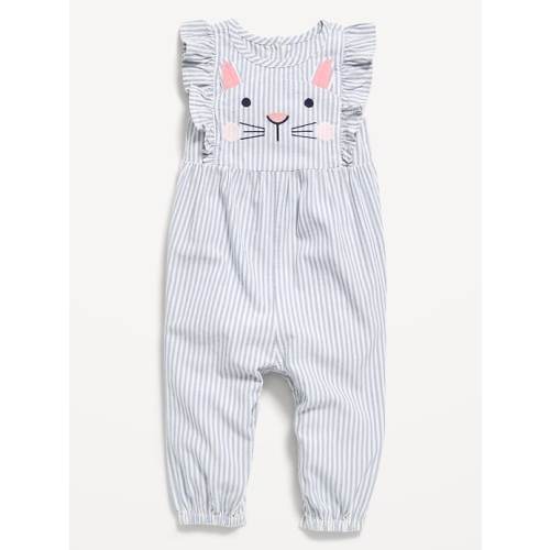 Sleeveless Ruffle-Trim One-Piece for Baby