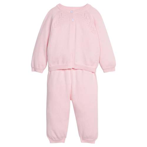 Pointelle Knit Set - Light Pink
