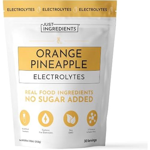 Orange Pineapple Electrolytes – 30‑Serving Hydration Drink Mix with Coconut Water, Sea Salt, and Trace Minerals – Supports Energy, Recovery, and Electrolyte Balance*