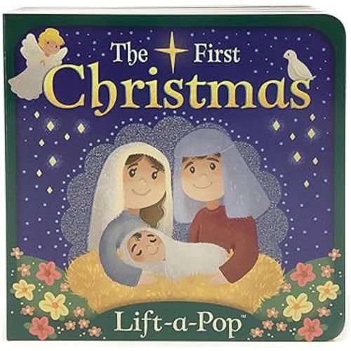 The First Christmas: Lift-a-Pop Pop-Up Nativity Board Book for Christians to Celebrate the Birth of Baby Jesus - Holiday Gift For Babies and Toddlers