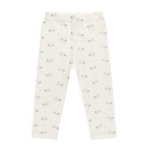 Organic Cotton Pointelle Everyday Legging - Molly Blue