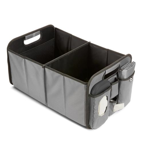 Munchkin Brica Out-n-About Trunk and Car Organizer with Diaper Changing Station, Collapsible, Grey