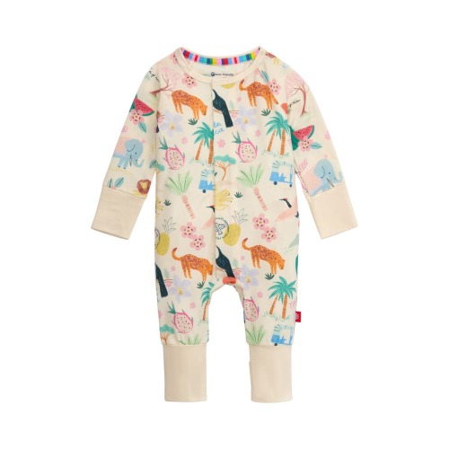 Wanderlust Travel Print Magnetic Convertible Romper