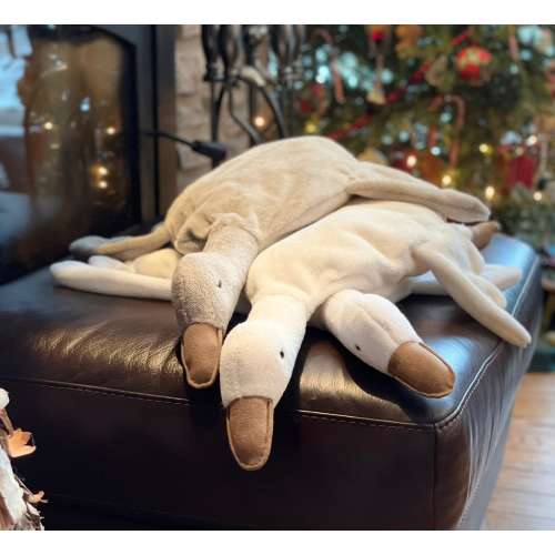 Beautiful goose plush very soft, goose plush, goose plushie, peluche oie, baby gift
