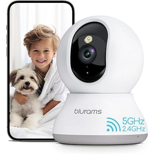 blurams Pet Camera 2K, Dog Camera with Phone App, 360° PTZ Indoor Cameras for Home Security Indoor, Color Night Vision, 2-Way Talk, Motion Detection&Tracking, Cloud&SD