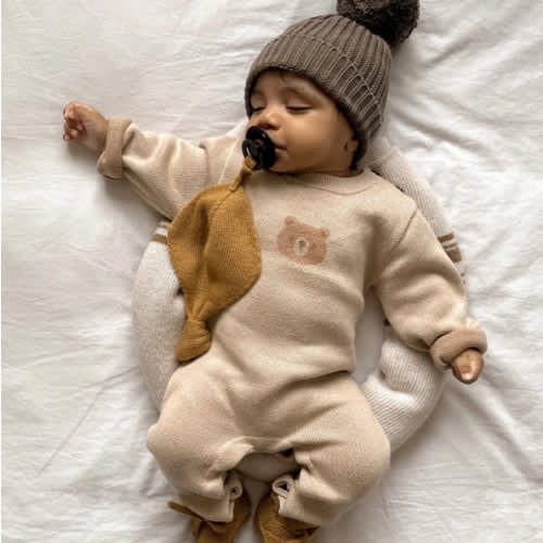 Luna + Luca Bear Jacquard Jumpsuit