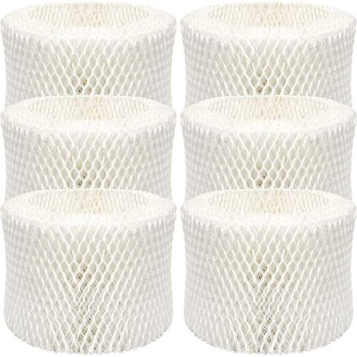 Humidifier Filters Replacement for Honeywell Humidifier HAC-504, HAC-504AW | Filter A Replacement for Honeywell HCM-350 HCM-500 HCM600 Cool Mist Humidifiers, 6 Pack, White