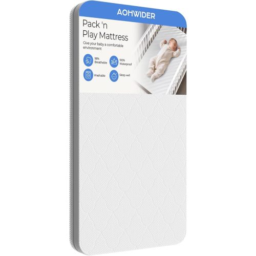 38x26 Pack n Play mattresses: 1.5" Thick Dual Side Gel Memory Foam Pack and Play Mattress pad Fit for graco/Baby Trend Pack n Play - All-Season Design - Exact Fit Pack n Play and playpen