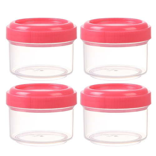 Leakproof Baby Food Storage-4Container Set, Small Plastic Containers With Lids, Lock In Freshness, Nutrients, & Flavor, Freezer & Dishwasher Friendly, Snack Containe
