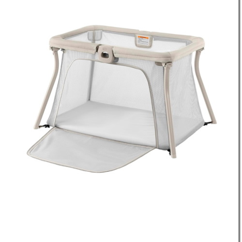 Chicco Alfa Lite Lightweight Travel Playard, Portable Playpen for Babies and Toddlers, Snap-Open/Compact Fold Design, 13 lbs., Baby Travel Essential | Dove/Beige