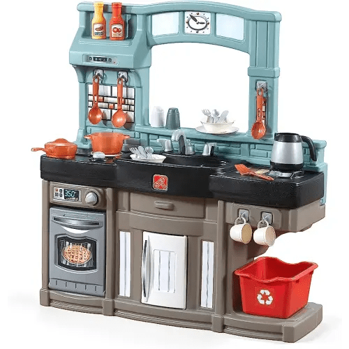 Step2 Best Chefs Kids Kitchen Playset, Interactive Play with Lights and Sounds, For Toddlers 2+ Years Old, Realistic 25 Piece Toy Accessory Set