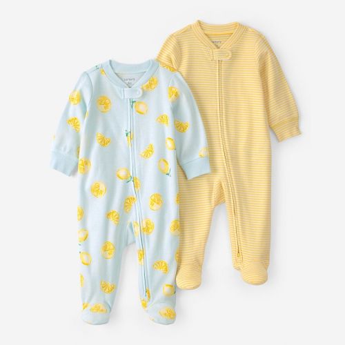 Baby Carter’s 2-Piece Zip-Up Footed Pajama Set