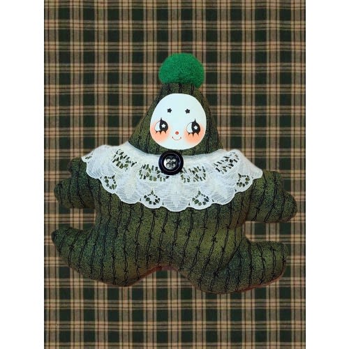 Barbed Wire Pocket Pal - Handmade Clown Doll