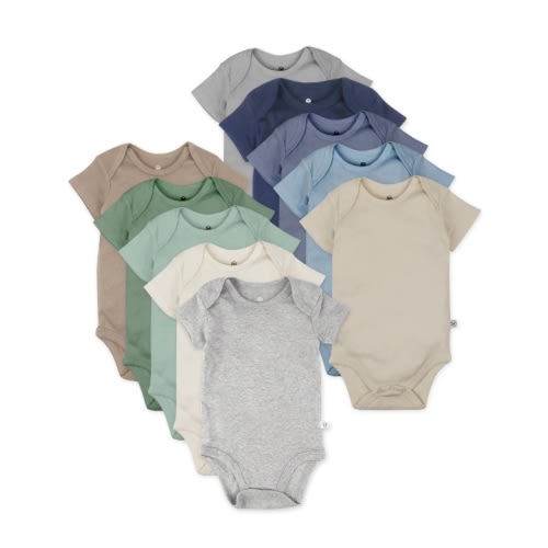 10-Pack Organic Cotton Short Sleeve Bodysuits | Honest Baby Clothing