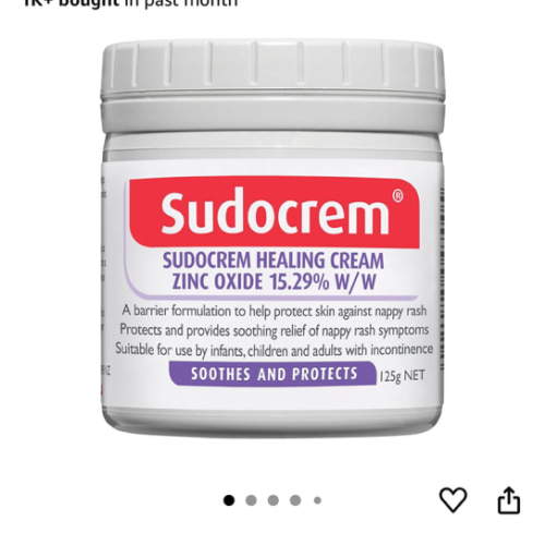 SUDOCREM - Healing Cream | Soothes & Protects against Nappy Rash | 125g : Amazon.com.au: Health, Household & Personal Care