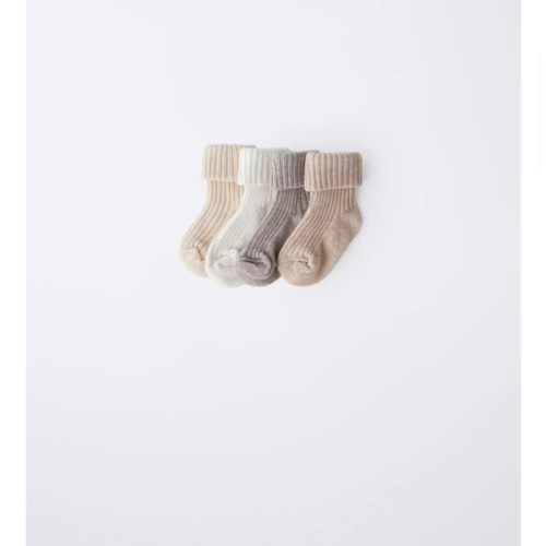 FOUR-PACK OF SOCKS WITH COLOR BOX - Light beige | ZARA United States