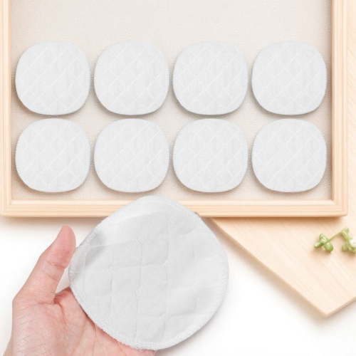 LEORX 12pcs Washable Breastfeeding Pads for Nursing Women Cotton Leakproof Care Pads
