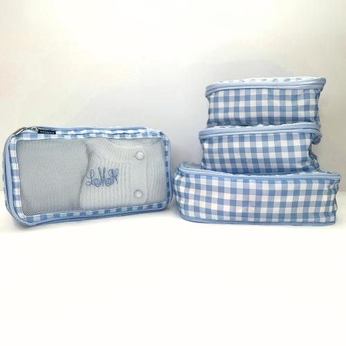 Personalized Packing Cubes Set of 4 - Custom Monogram or Initial