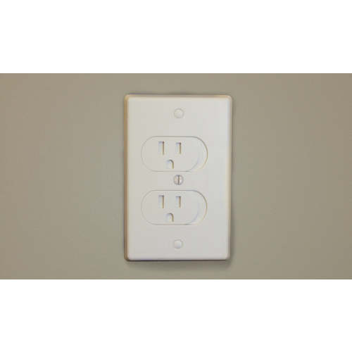 Self-Closing Outlet Cover - 3 Pack - White