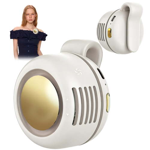 Portable Clip-On Fan, Mini USB Rechargeable 360° Rotatable Fan, 3-Speed Silent Mini Bladeless Fans