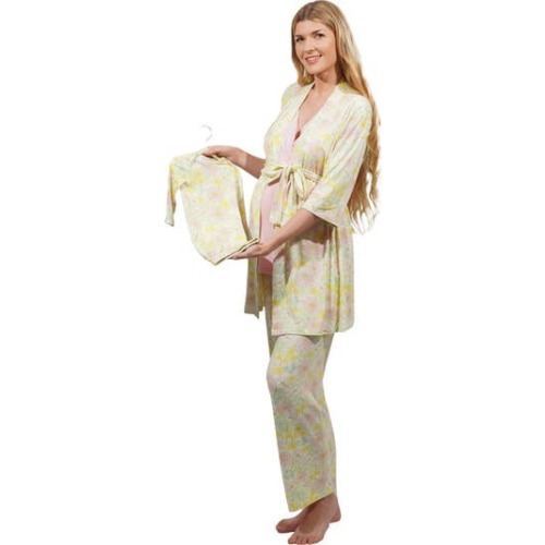 Analise During & After 5-Piece Maternity/Nursing Sleep Set for Mom & Baby, Large