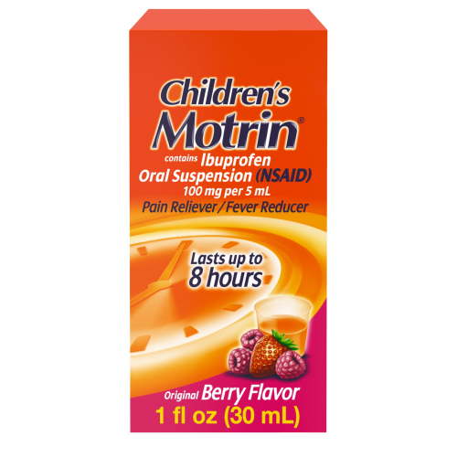 Children's Motrin Ibuprofen Kids Medicine, Berry Flavored, 4 fl. oz