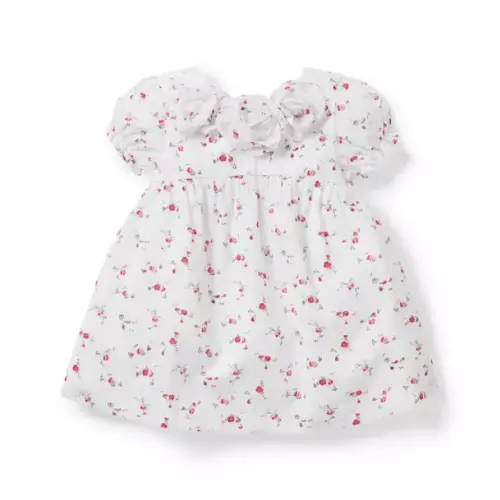 Baby White Floral Baby Floral Rosette Dress by Janie and Jack